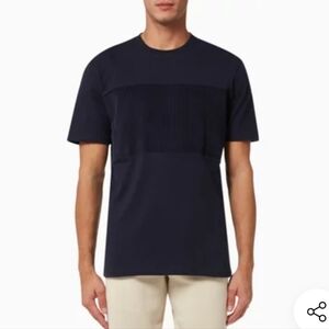 Selected Homme‎ Woven Detail T-Shirt in Organic Cotton Sz Small